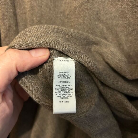 Express Cashmere Cardigan tan size Large - Picture 5 of 8